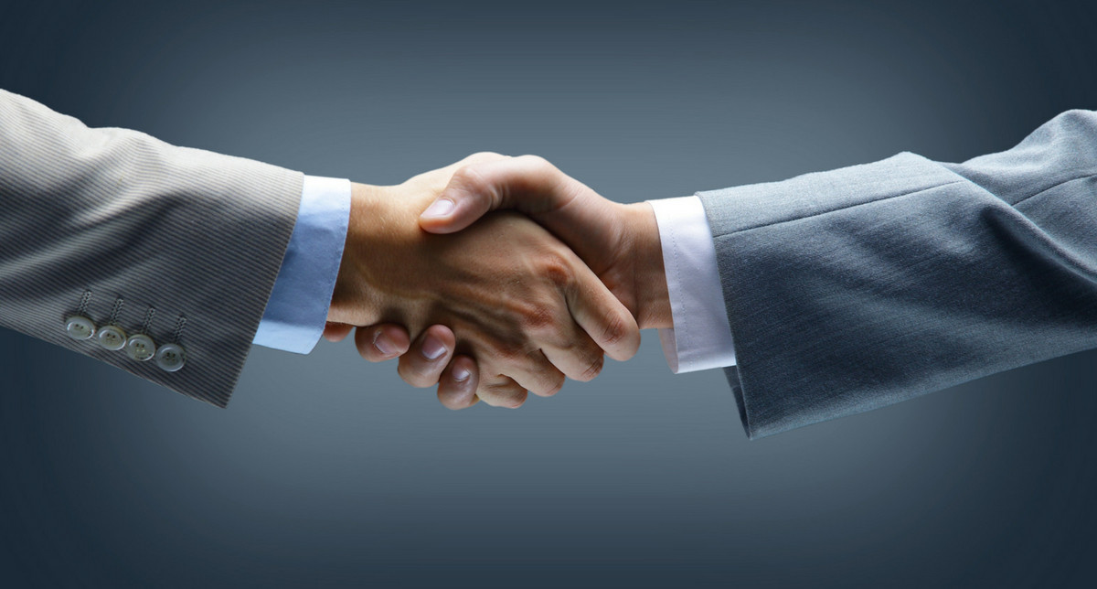 Business handshake